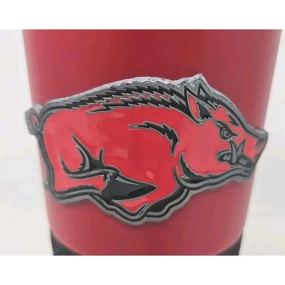 Arkansas Razorbacks Collage Stainless Steel Travel Cup‎ 24oz Clean U273